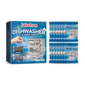 Dishwasher Cleaning Effervescent Tablets (Box), 12pieces, Clean Oil, Dietary Supplement for Daily Wellness (Option: Default)