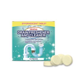 Drain Cleaning Tablets, 12pcs, Pipe Cleaning, Dietary Supplement for Daily Wellness (Option: Default)